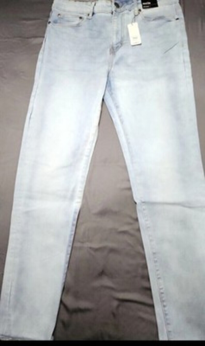 Express Athletic Slim Hyper Stretch Jeans In Melstone Wash 30x30 Sku:0129-0130 - Picture 5 of 5
